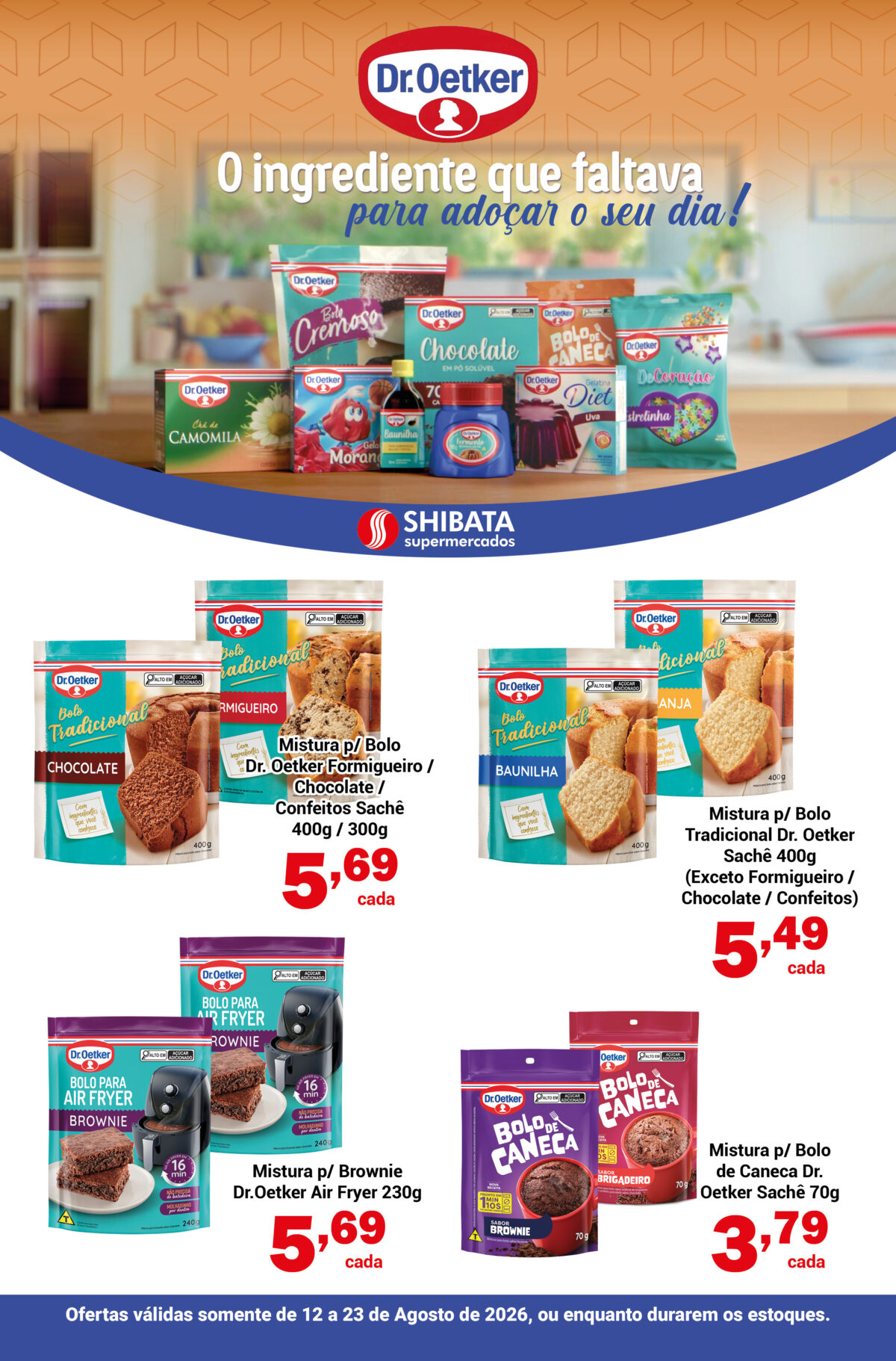 Jornal de Ofertas – Dr Oetker (Consulte lojas) 12 a 23/08